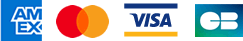 Amex, Visa, Master card, CB